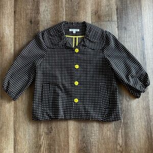 Alice + Olivia brown polka dot coat